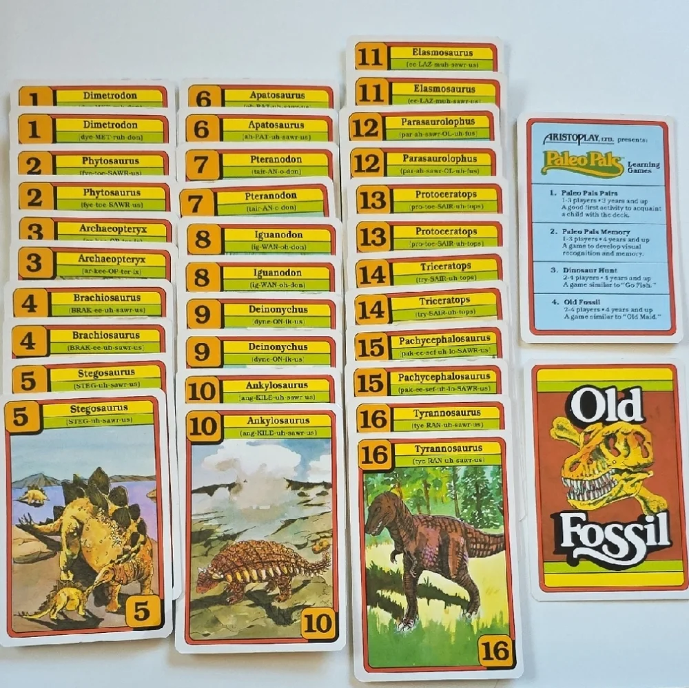 Paleo Pals Dinosaur Card Game